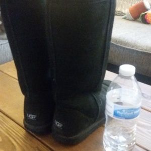 Black Tall Uggs Size 8